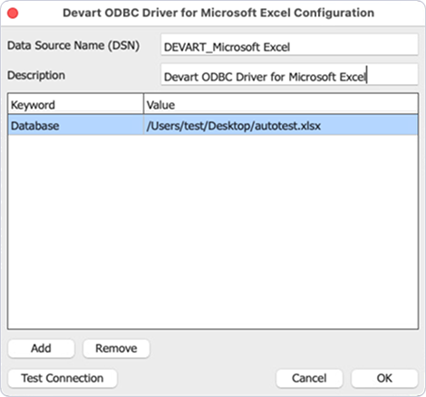 Create a DSN in the Devart ODBC Administrator