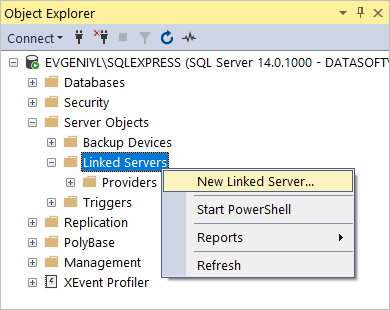 Connecting Sql Server Management Studio To Microsoft Excel Via Odbc