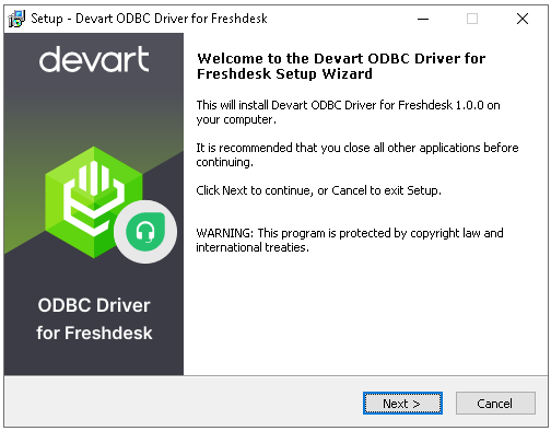 Installation Wizard Freshdesk