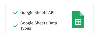 Google Sheets compatibility