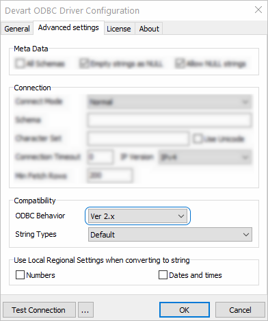 ODBC behavior in SSIS