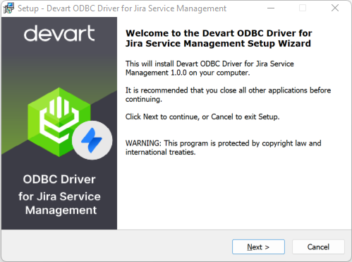 Jira Service Management ODBC Driver by Devart screenshot