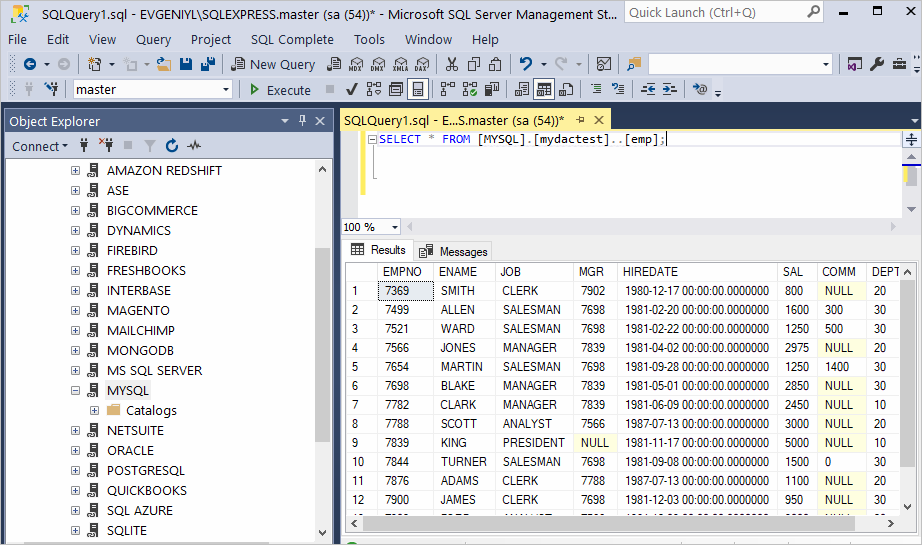 How To Connect Mysql To Sql Server Management Studio