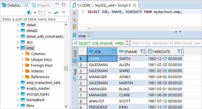 Execute SQL query in DBeaver against MySQL database