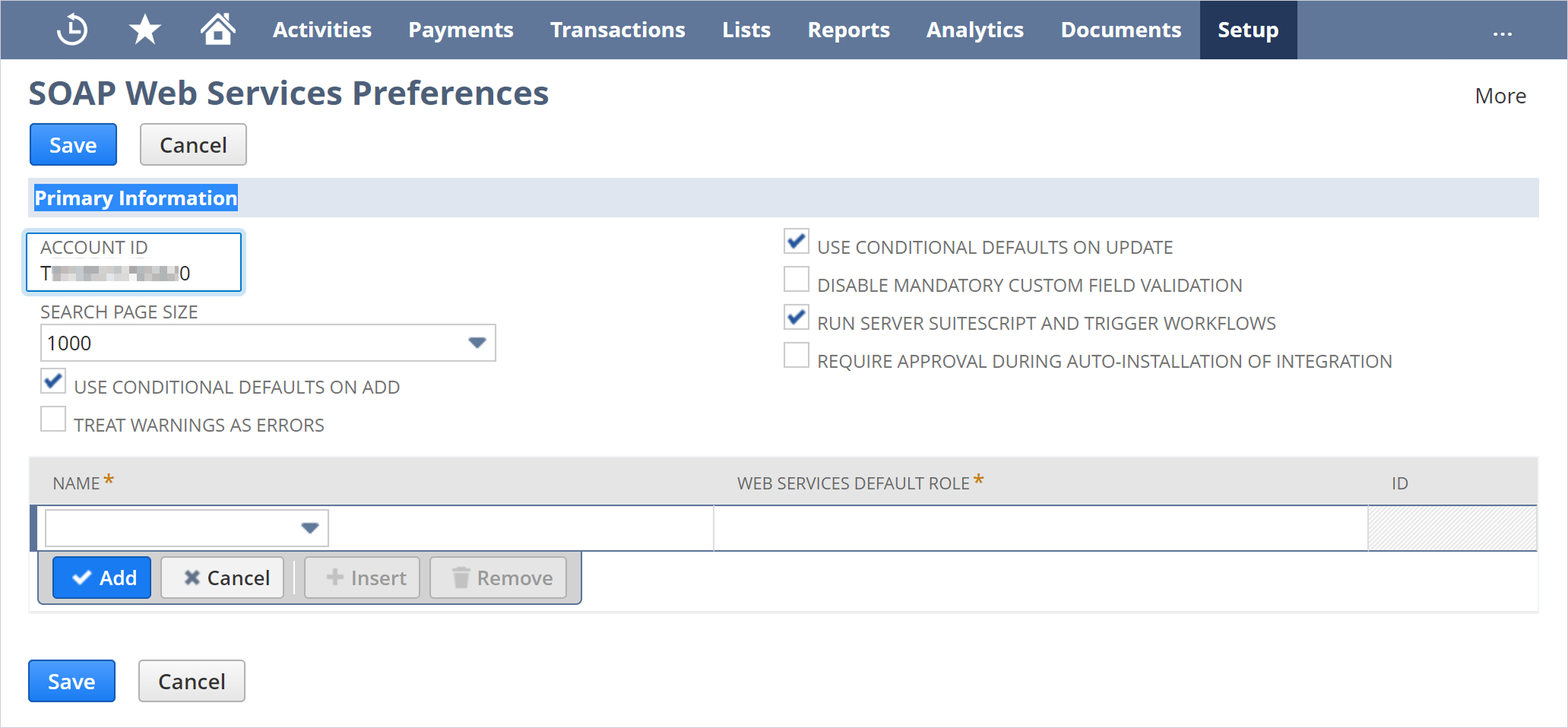 Copy your NetSuite account ID