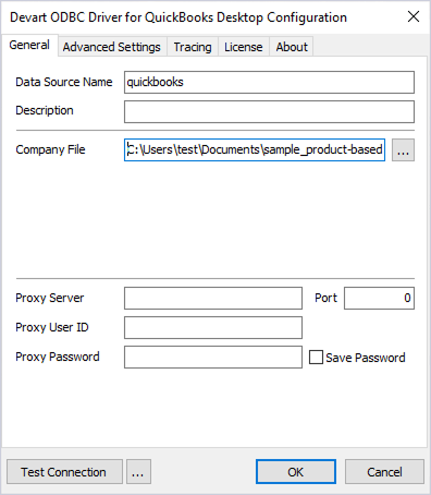 Configure the system Data Source Name (DSN)