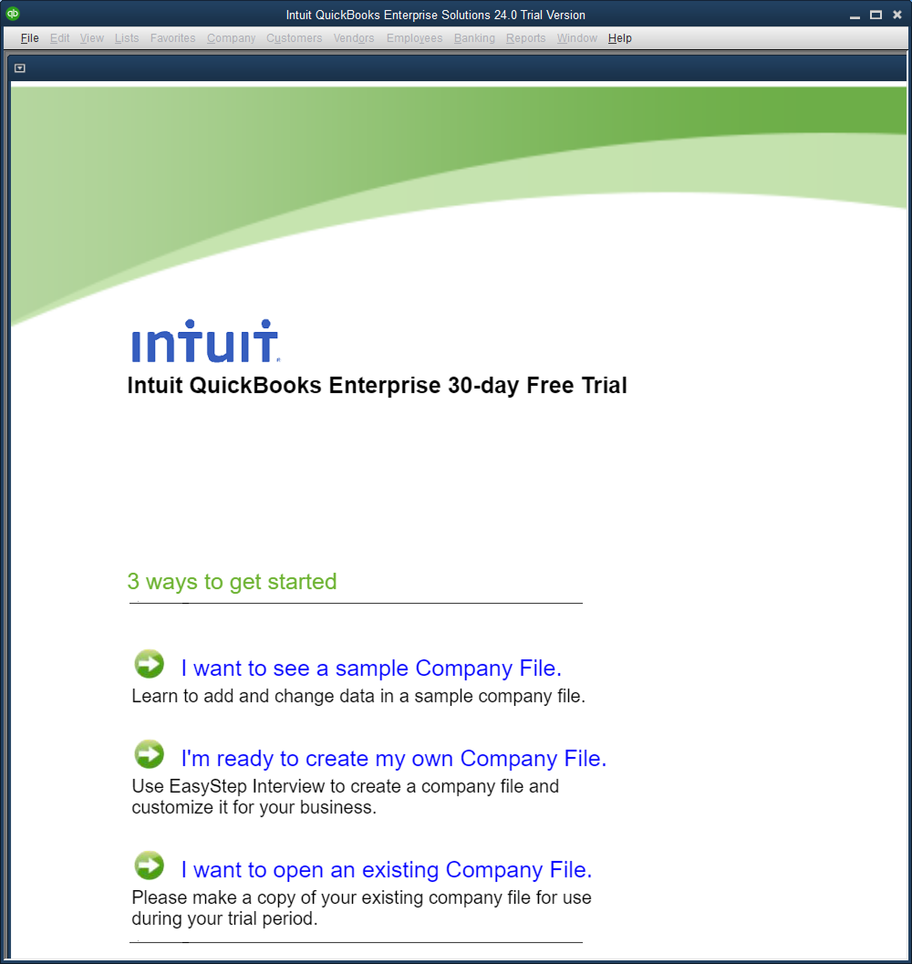 Open QuickBooks files