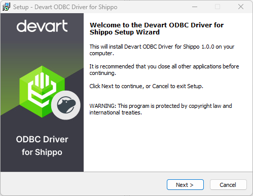 Windows 10 Shippo ODBC Driver by Devart full