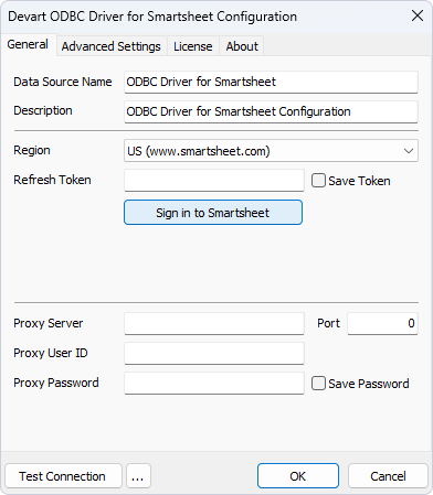 Request refresh token Smartsheet