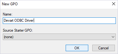 Entering a new GPO name