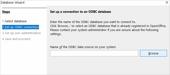 Open Office ODBC Connection