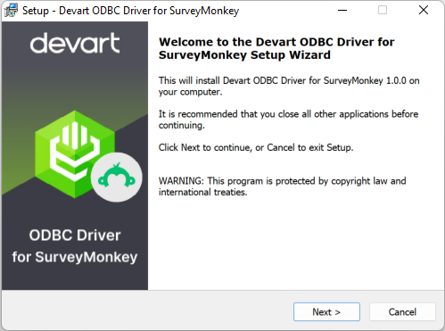 Windows 8 SurveyMonkey ODBC Driver by Devart full