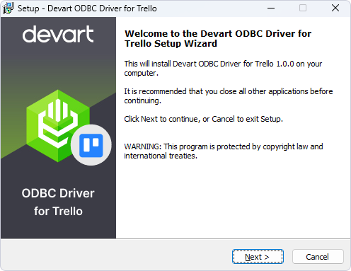 Trello ODBC Driver by Devart Screenshot