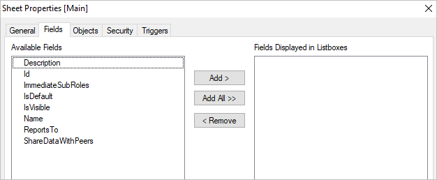 QlikView Select Fields