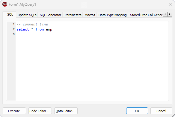 Syntax Highlighting in Component Editors