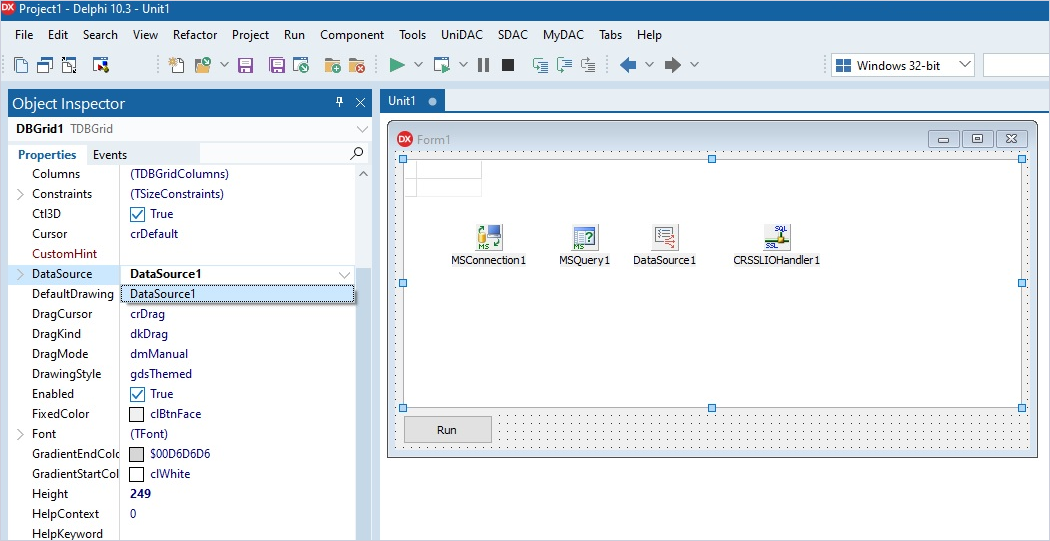 Delphi TDBGrid