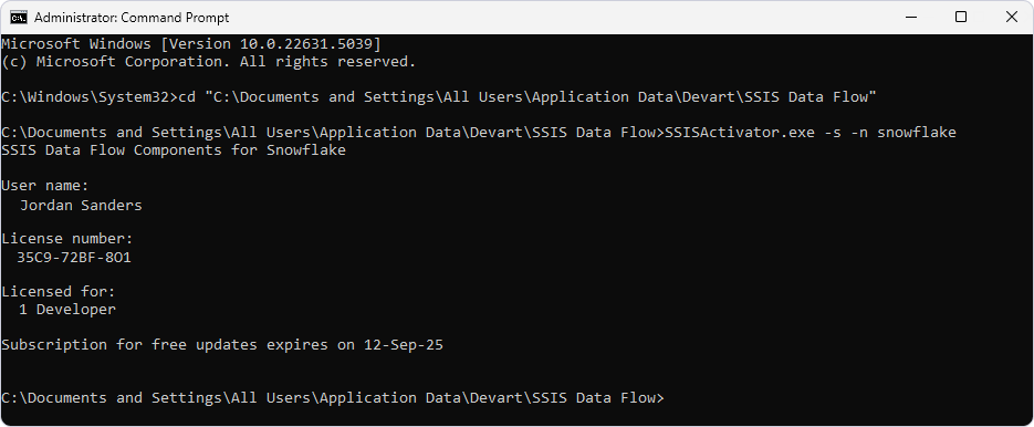 view-license-information-specific-product